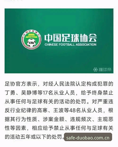 多宝体育访问入口必备 中国足协第三批禁足名单全面评测:65名从业者遭重罚,行业整顿进行时